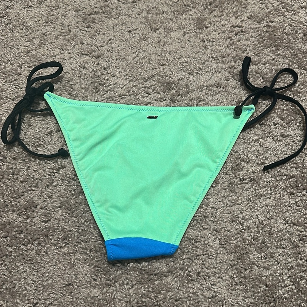 Victoria's Secret PINK neon bandeau bikini set small blue green - Picture 12 of 12